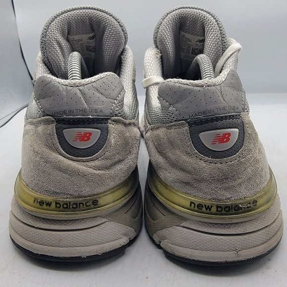 New Balance 990v4 Mens 11.5 2E Gray Castlerock Suede Athletic Shoes M990GL4 main image 11